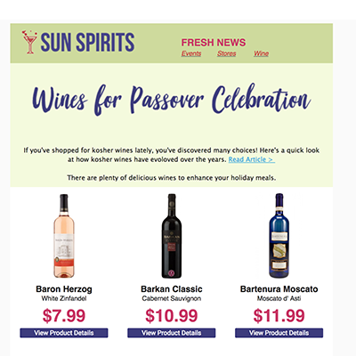 Passover Spirits Store